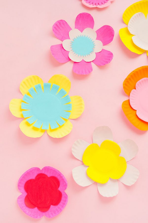 How to Make Paper Plate Flowers Handmade Charlotte