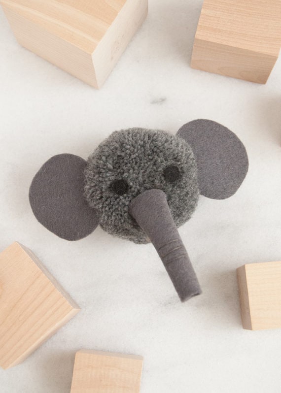 Elephant Pom Pom Handmade Charlotte