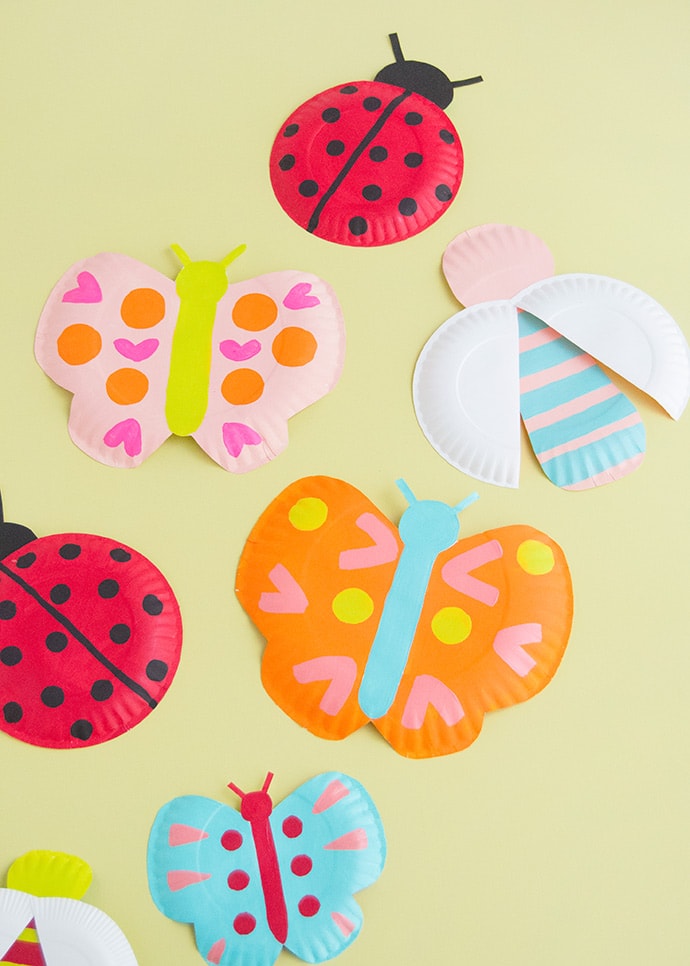 Painted Paper Plate Bugs