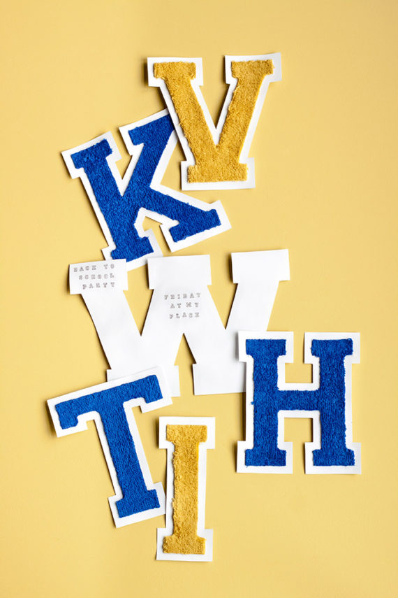 make your own varsity letter