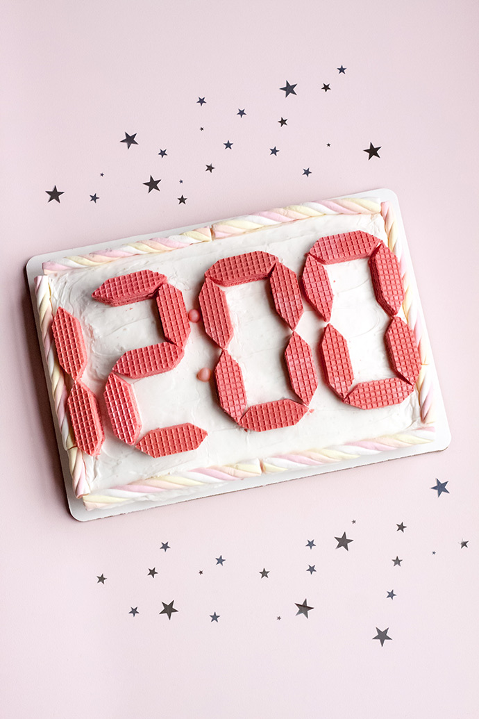 New Year’s Eve Digital Clock Cake