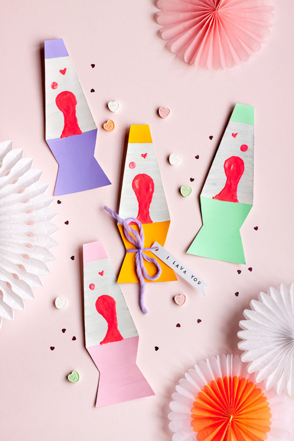 DIY Lava Lamp Valentines Handmade Charlotte