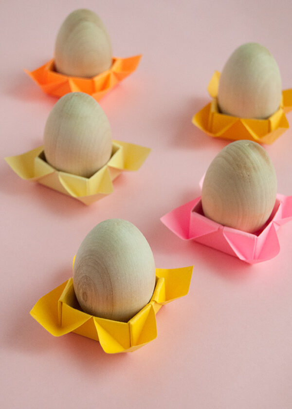 Origami Easter Egg Cups Handmade Charlotte
