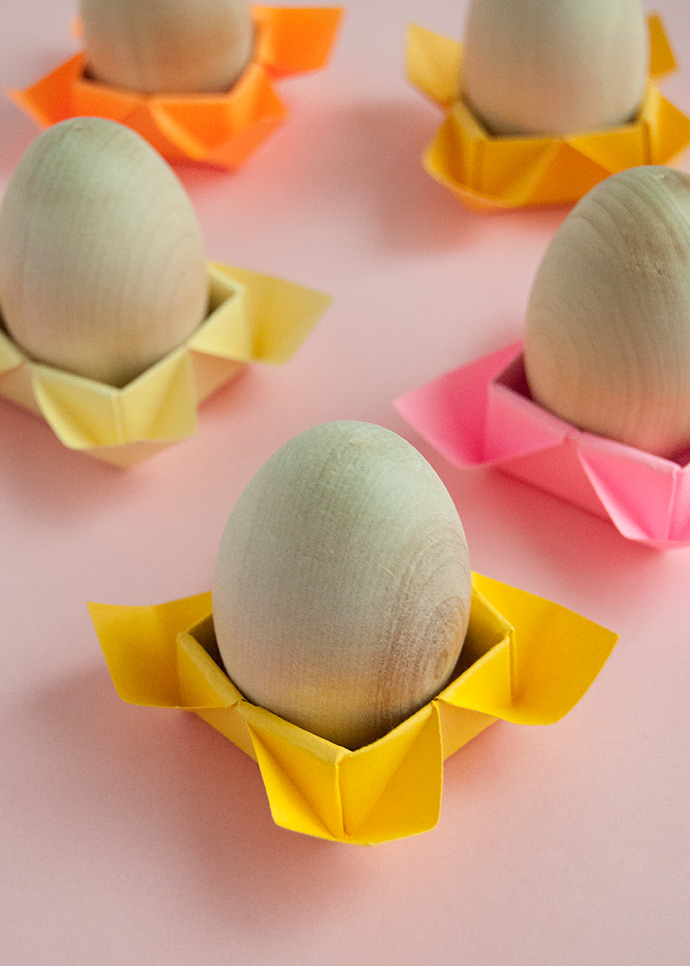 Origami Easter Egg Cups