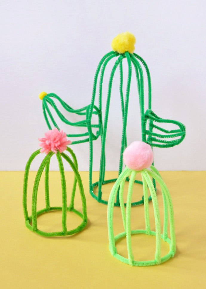 kids crafts with pipe cleaners pompoms eyes