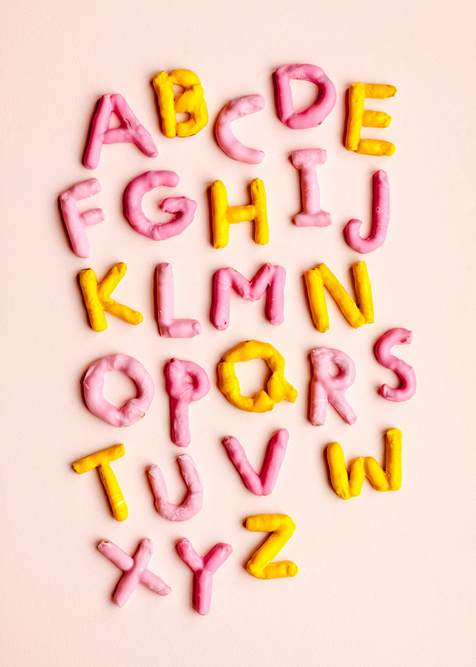 Candy Pretzel Alphabet