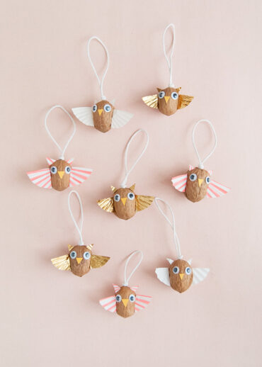 Walnut Owl Ornaments