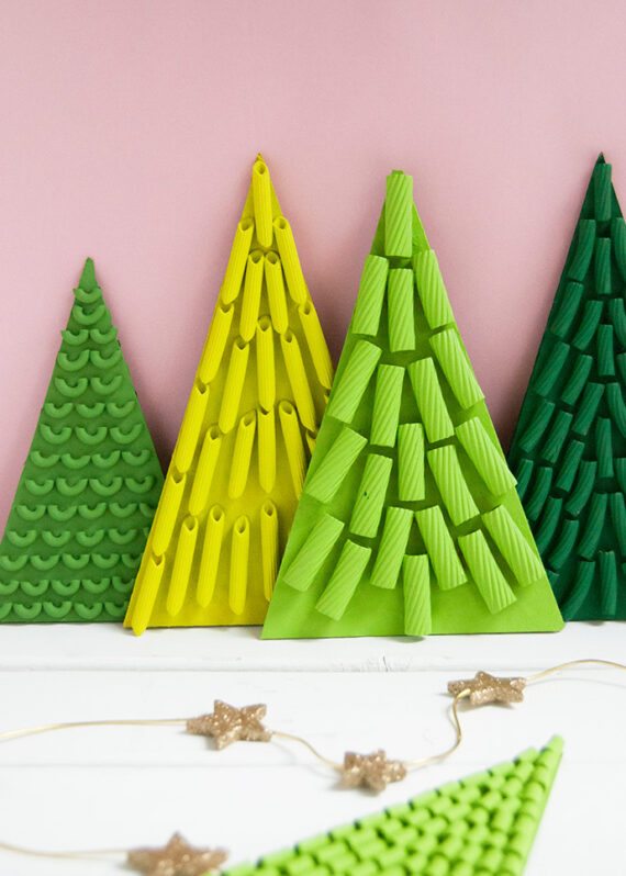 Christmas Trees Made Out Of Pasta at Yvonne Greer blog