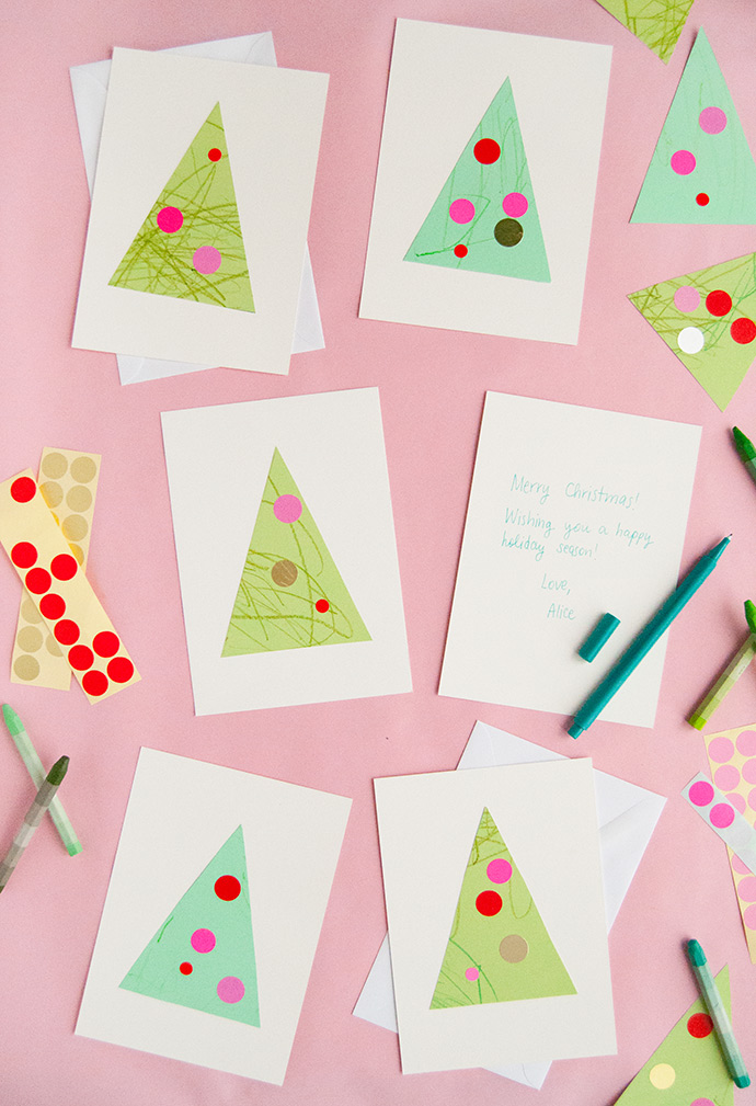 How To Make Christmas Cards with Toddlers