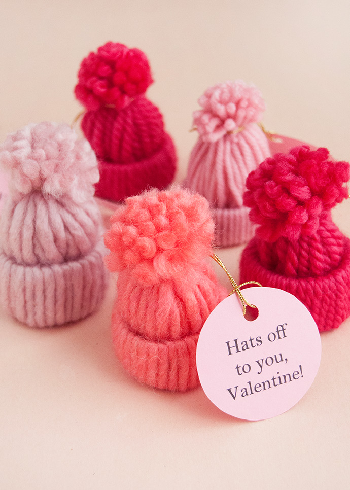 Yarn Hat Valentines