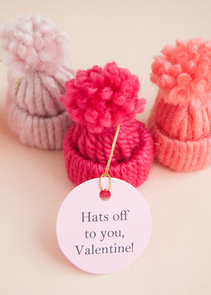 Yarn Hat Valentines