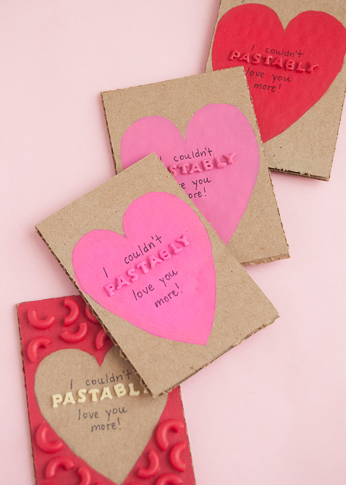 Pasta Art Valentines