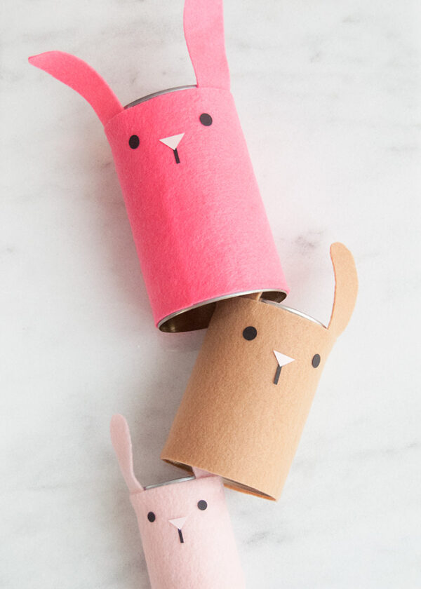 Nesting Tin Can Bunnies Handmade Charlotte